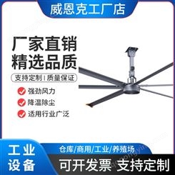 永磁异步工业大风扇夏季降温通风降噪电扇大功率进口电机7.3M吊扇