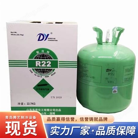 东岳制冷剂 R22 空调制冷设备冷媒氟利昂 净重22.7KG10KG 13.6KG