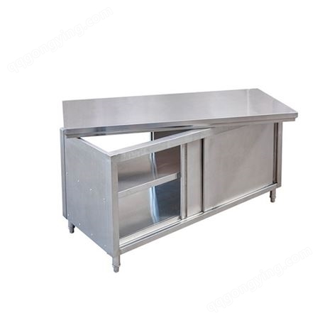 金锐 不锈钢荷台 厨房切配操作台 双推门工作台 支持非标定制