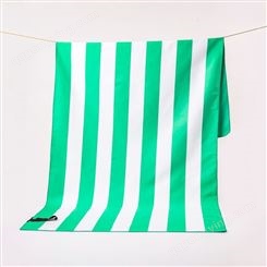 欧美外贸浴巾 双面绒速干巾 运动透气毛巾 彩色条纹沙滩巾