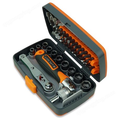 棘轮扳手套筒汽修工具螺丝刀套装超硬家用电动车维修专用工具