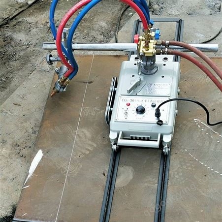 轨道式钢板直线切割机 火焰切割机 CG1-30半自动气割机