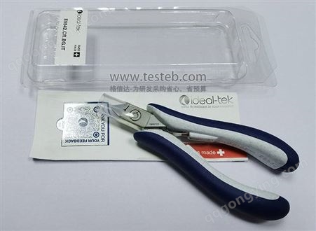 瑞士Ideal-Tek E5542剪钳 锥形对角尖头 0.1-0.8mm导线齐平剪切
